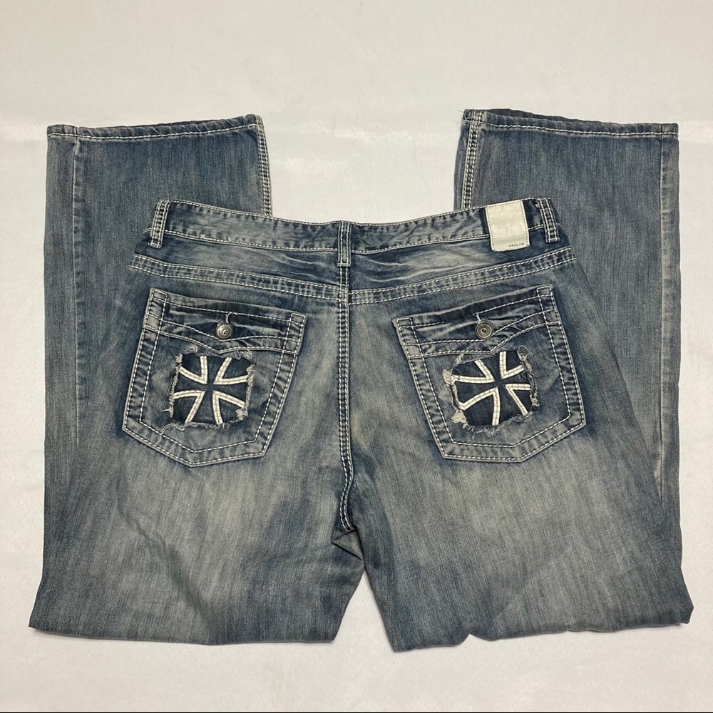 Helix Relaxed Boot 36x30 Thick Stitch Jeans